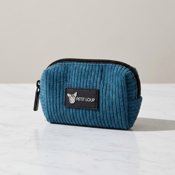 Navy dog treat pouch