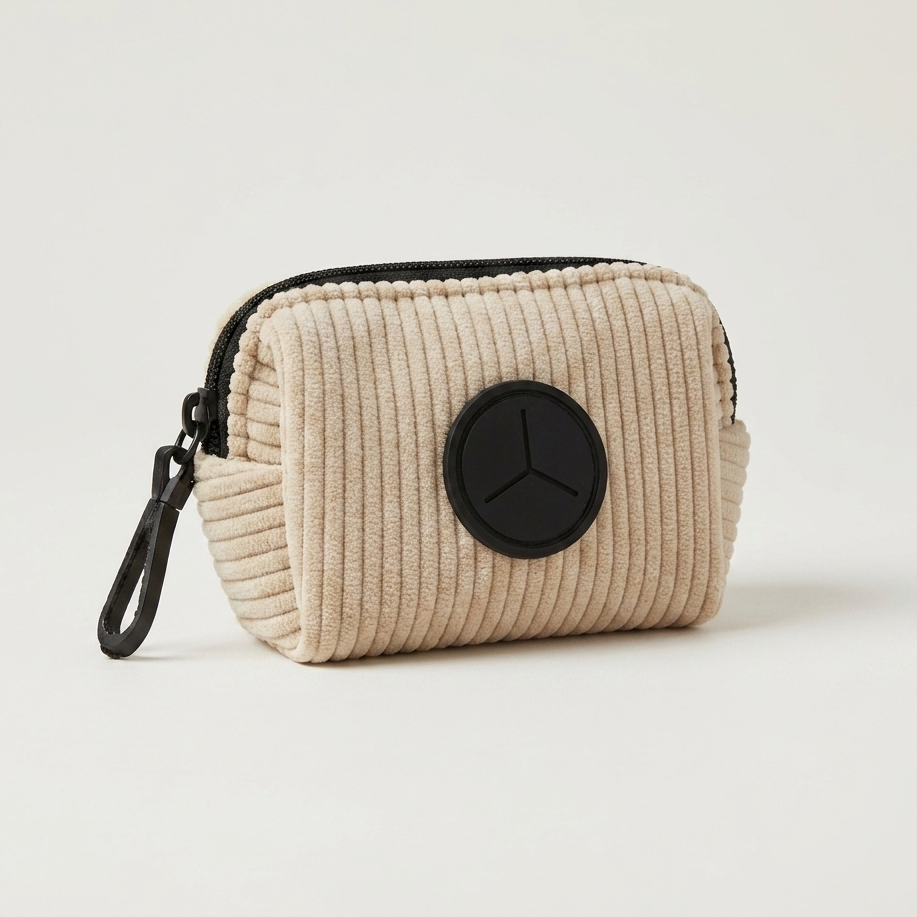 corduroy dog pouch bag