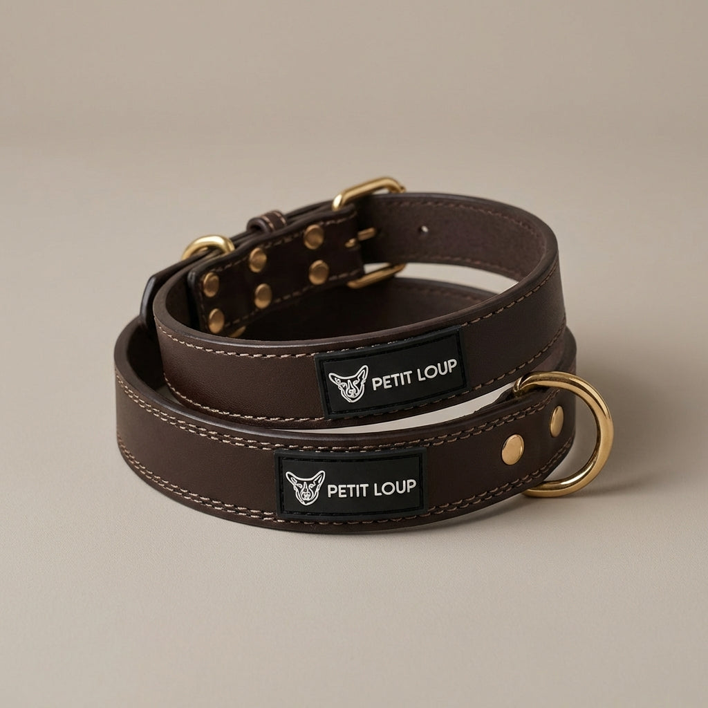 DUBA - קולר דמוי עור