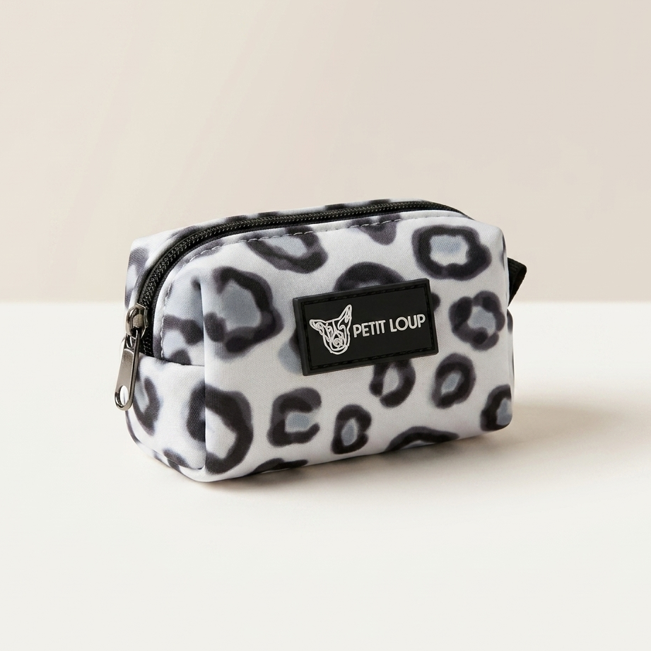 leopard dog treats pouch